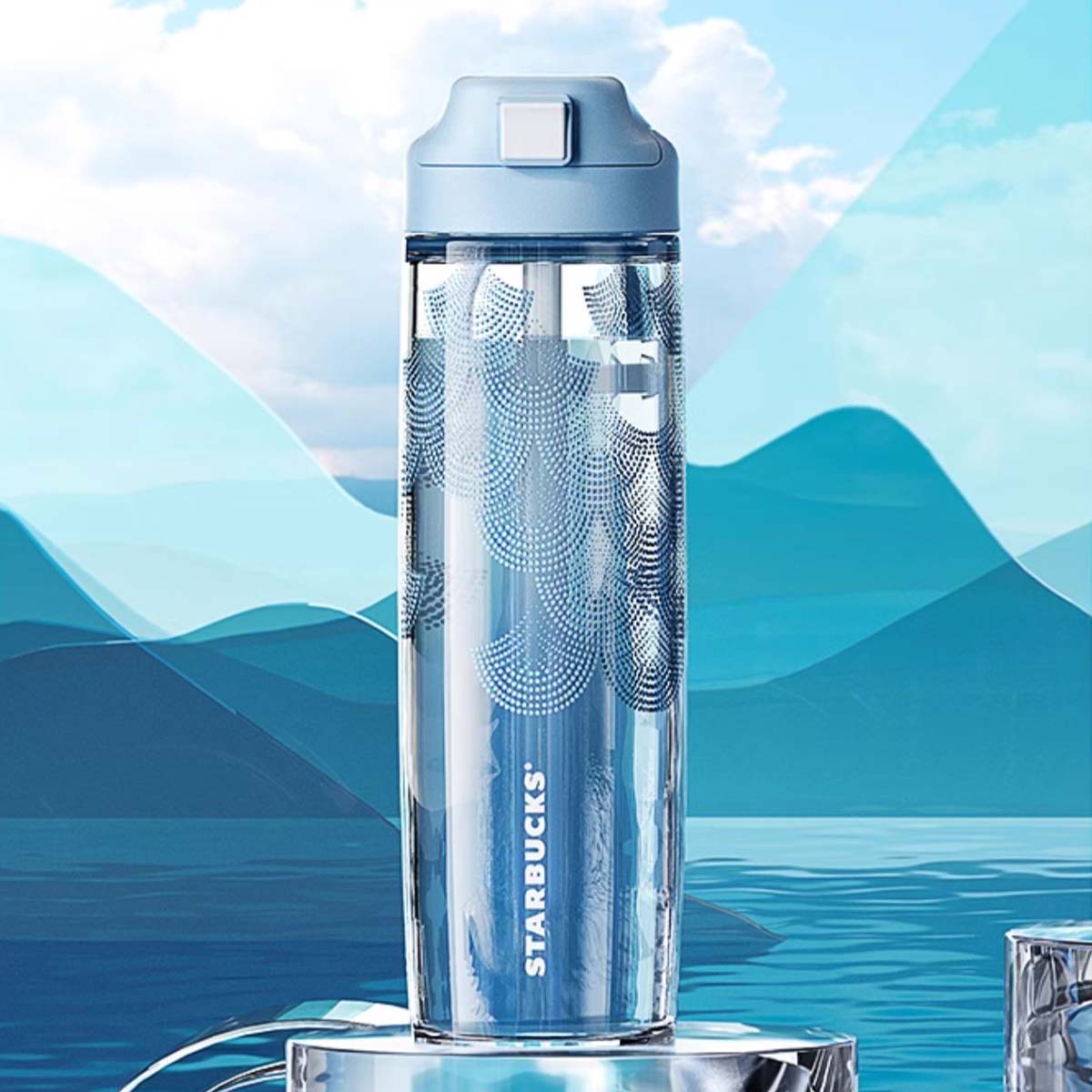 Starbucks China 2024 online cyan series Accompanying plastic kettle 730ml loveinstarbucks loveinstarbucks