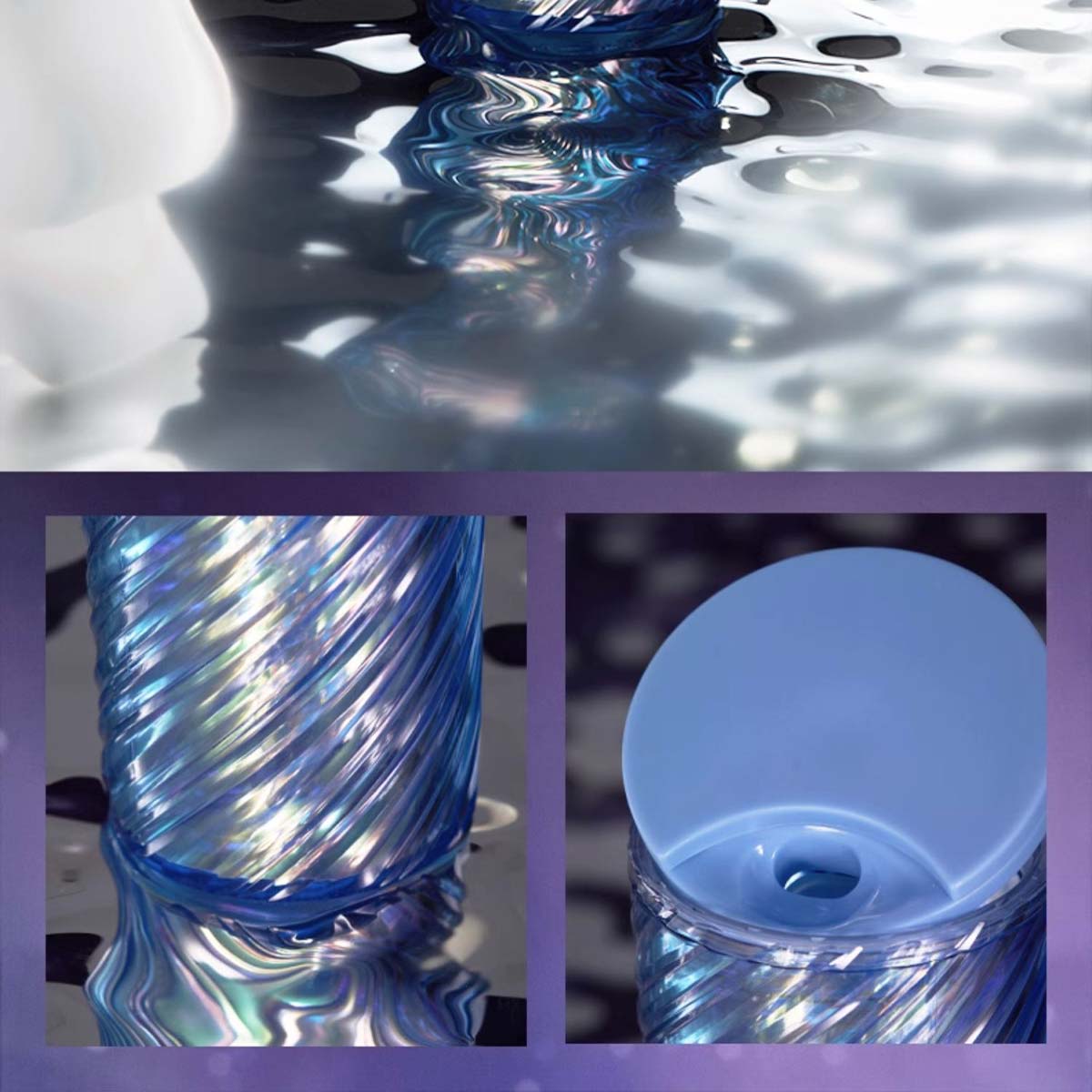 Starbucks China 2023 Jade Rabbit Series Breaking Dawn Blue Plastic Desktop Cup 473ml Starbucks loveinstarbucks