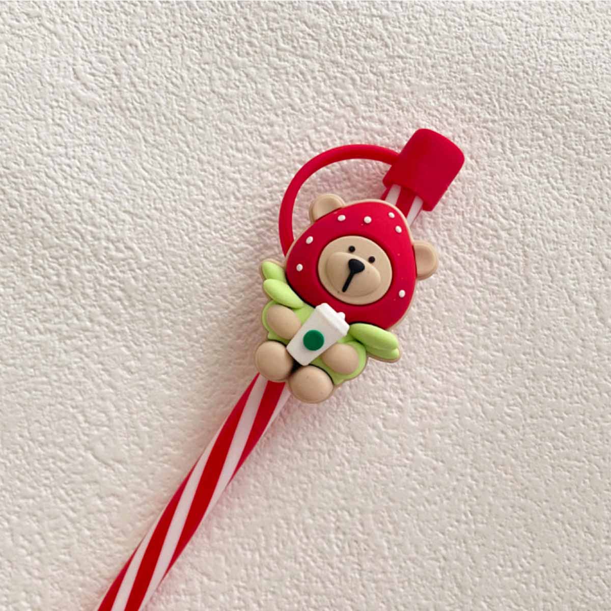 Not Starbucks product, Strawberry Bear Topper, ONLY topper ,DONOT include Straw , DONOT sell alone loveinstarbucks loveinstarbucks