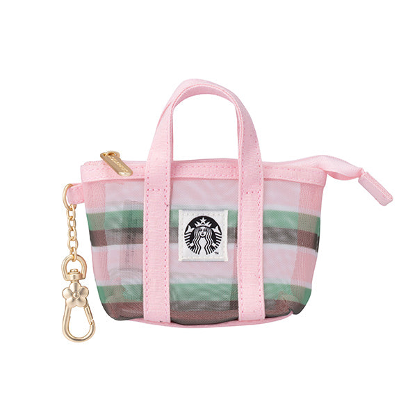 Starbucks Taiwan 2026 Sakura series Spring Striped Coin Purse