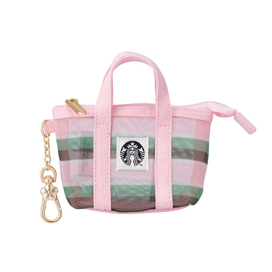 Starbucks Taiwan 2026 Sakura series Spring Striped Coin Purse