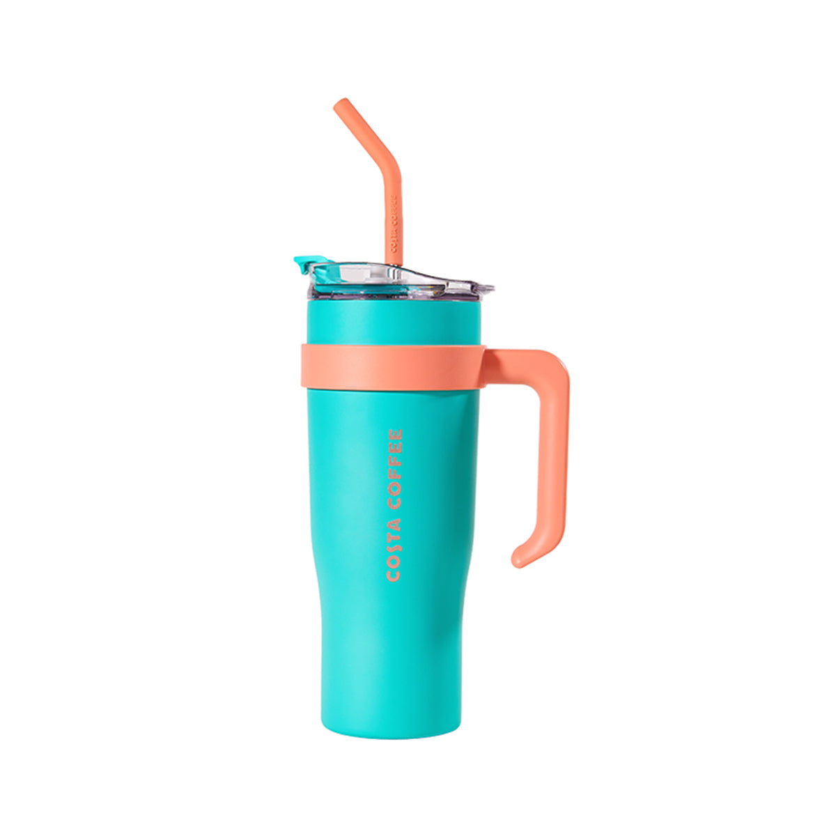 COSTA Turquoise stainless steels straw cup 1.25L COSTA loveinstarbucks