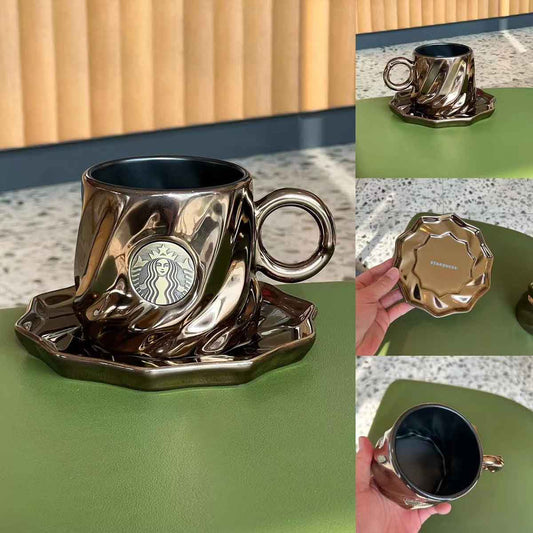 Starbucks Tumblers China 2023 Coffee Treasure series Retro copper stamp style mug 355ml loveinstarbucks loveinstarbucks