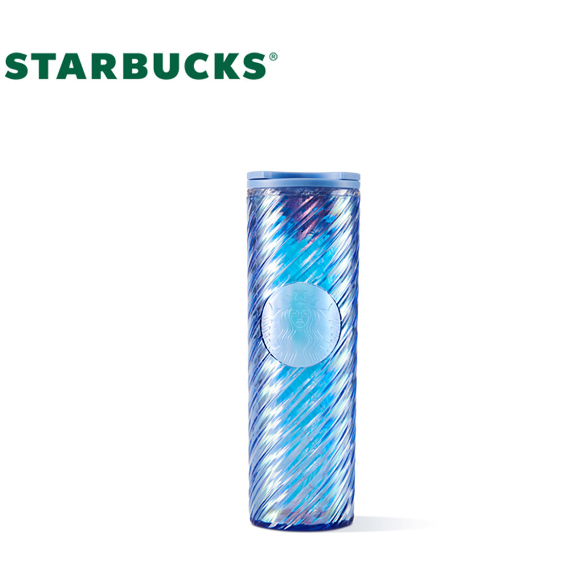 Starbucks China 2023 Jade Rabbit Series Breaking Dawn Blue Plastic Desktop Cup 473ml Starbucks loveinstarbucks