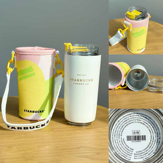 Starbucks tumbler China 2023 Natural series Stainless steel cup with cup sleeve 390ml Starbucks loveinstarbucks
