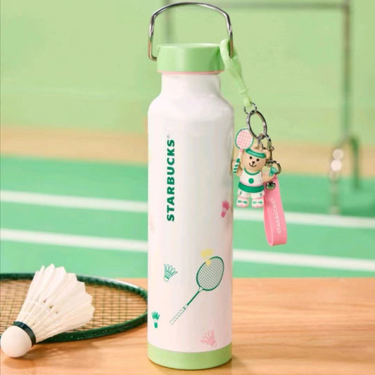 Starbucks China 2024 Badminton Series Stainless steel cup 680ml coming with Keychain Starbucks loveinstarbucks