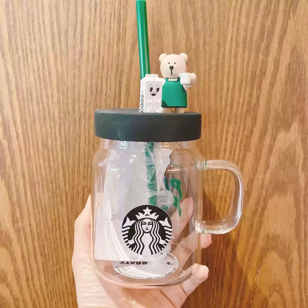 Starbucks China Bear Edition Mason Glass Cup 600ml