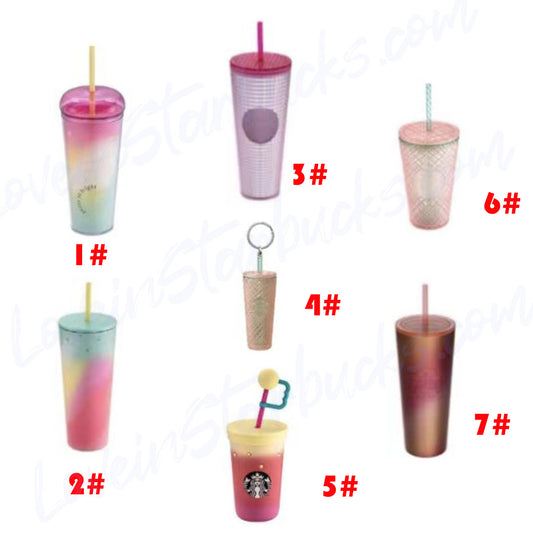 Starbucks tumblers Taiwan Summer 2 cold straw cups Starbucks loveinstarbucks
