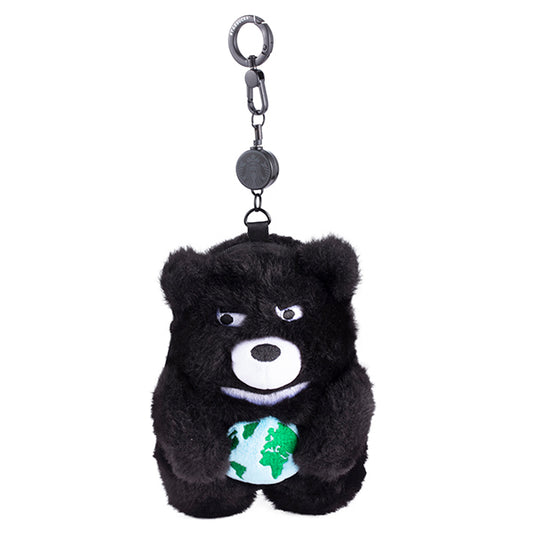 Starbucks Taiwan 2026 Summer Season1 Series Black Bear ID Coin Purse