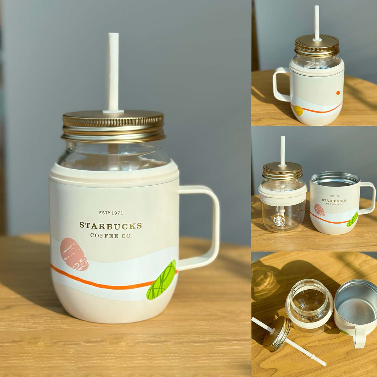Starbucks tumbler China 2023 Natural series Stainless steel mug and glass straw cup 490ml Starbucks loveinstarbucks