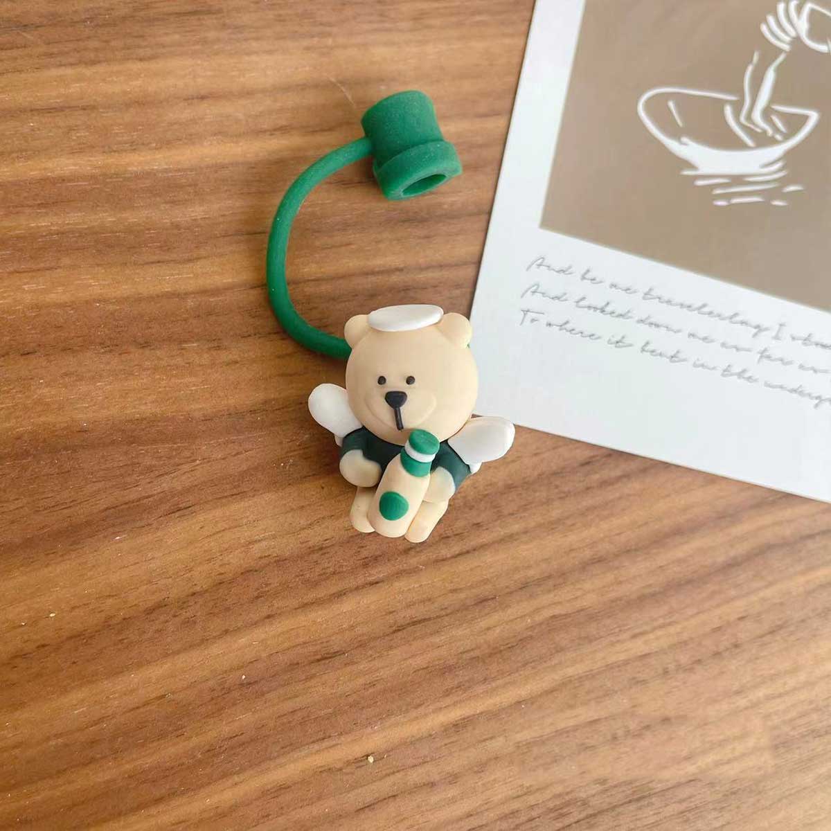 Not Starbucks product, Angel Bear Topper, ONLY topper ,DONOT include Straw , DONOT sell alone loveinstarbucks loveinstarbucks