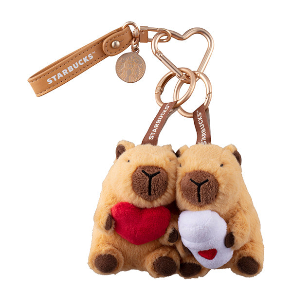 Starbucks Taiwan 2026 Valentine's Day series Capybara Keychain