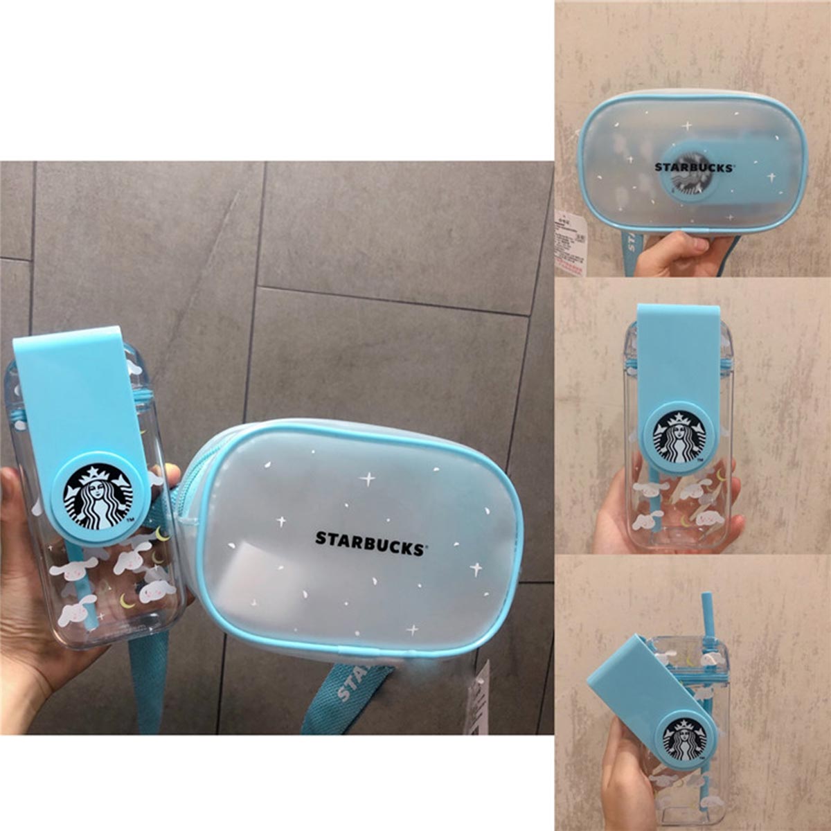 Starbucks China 2020 Mid-Autumn Festival bunny Swivel straw cup with bag 290ml Starbucks loveinstarbucks