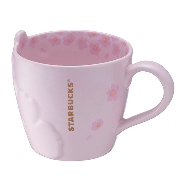 Starbucks Taiwan 2026 Sakura series Sakura embossed mug 355ml