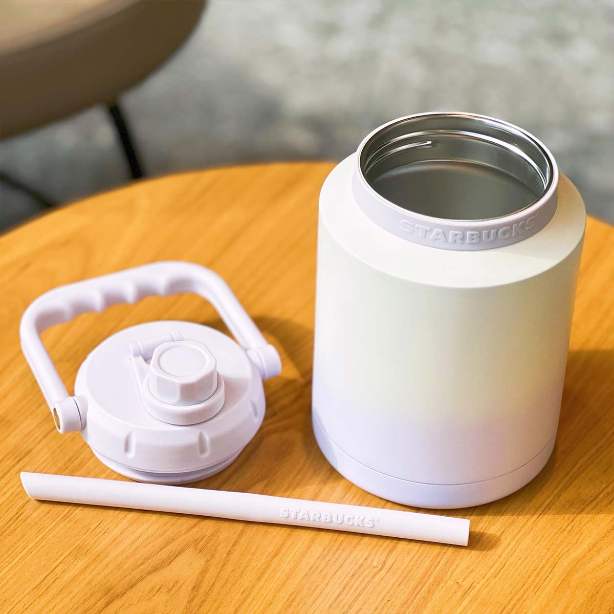 Starbucks tumbler China 2023 Summer blooming Purple Lavender Portable double layers large insulated cup 37oz Starbucks loveinstarbucks