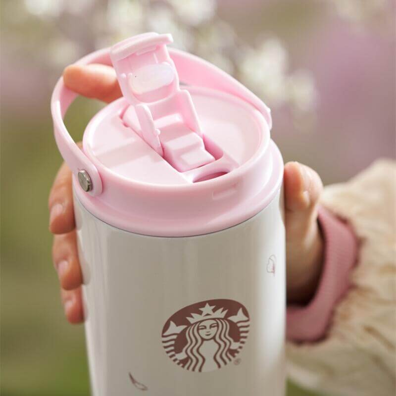 Starbucks China 2024 spring walk series Sakura stainless steel cup 820ml Starbucks loveinstarbucks