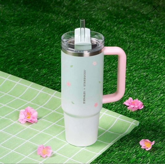 Starbucks Asia 2026 spring collection Stanley pink stainless steel cup 20oz