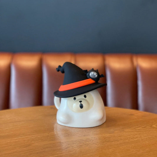 Starbucks China 2023 Halloween Cool Black series Cross dressing bear store manager ceramic mug 400ml Starbucks loveinstarbucks