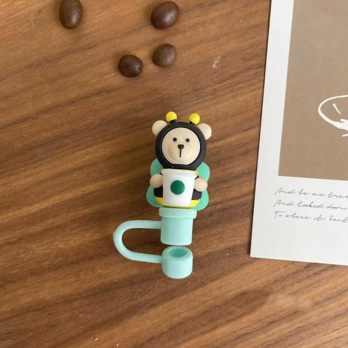 Not Starbucks product, Bee bear Topper, ONLY topper ,DONOT include Straw , DONOT sell alone loveinstarbucks loveinstarbucks