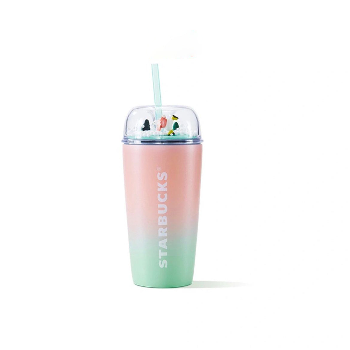 Starbucks China 2023 Christmas online cute pet series Stainless steel straw cup 473ml Starbucks loveinstarbucks