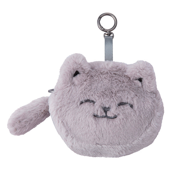 Starbucks Taiwan 2026 Sakura series gray cat coin purse