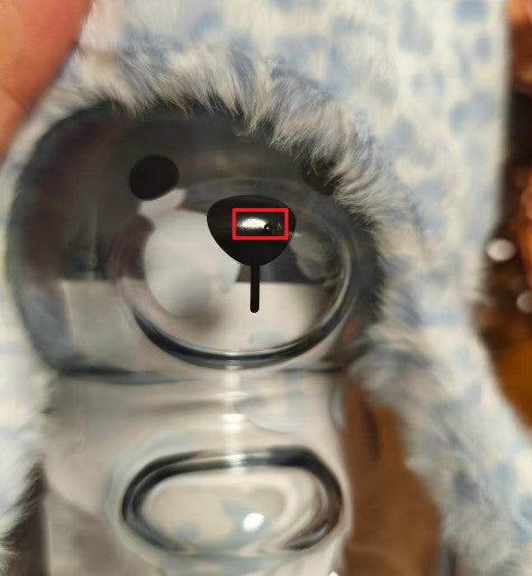 tiny flaw A1  Starbucks China 2026 blue Leopard Print Series Bearista Bear glass with headpiece