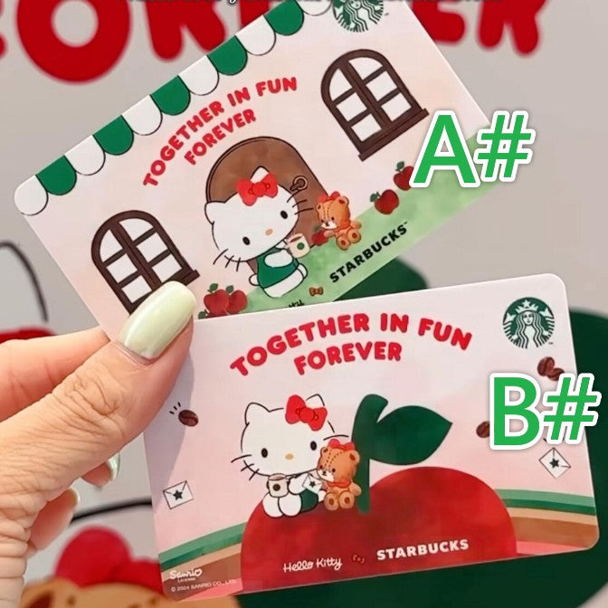 Starbucks Hello Kitty co-brand 2024 ASIA gift card Starbucks loveinstarbucks
