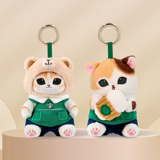 Starbucks Singapore 2026 MOFUSAND series Cat plush keychain