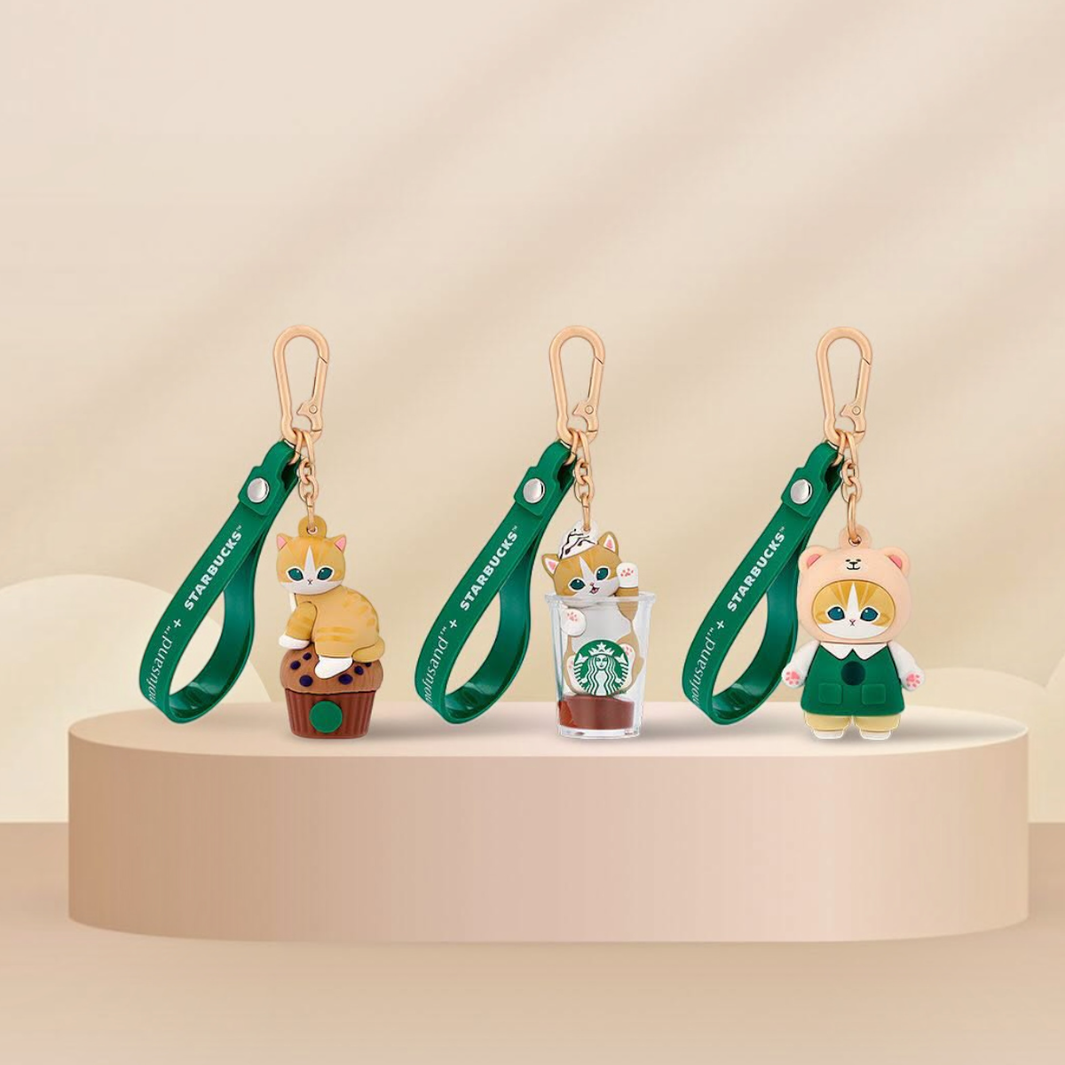 Starbucks Singapore 2026 MOFUSAND series Green wristband keychain -blind box -random one