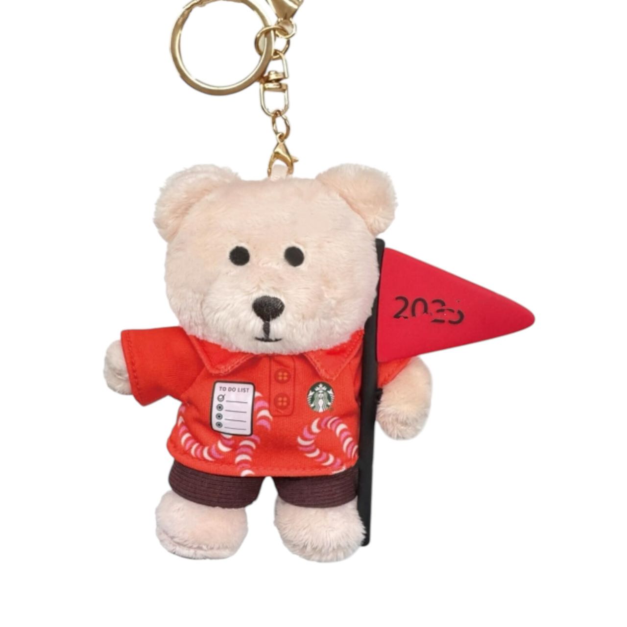 Starbucks China 2025 new year Bearista flag keychain Starbucks loveinstarbucks