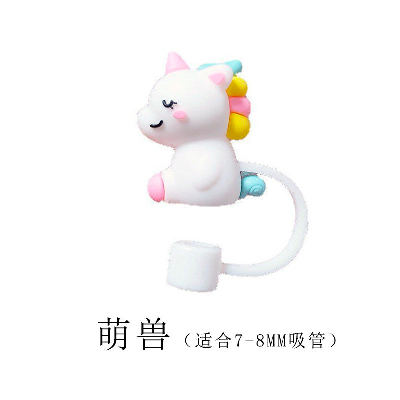Cute Beast straw stopper