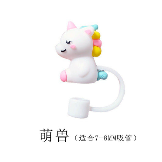 Cute Beast straw stopper