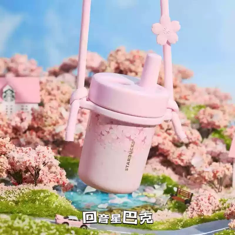 Starbucks China 2025 Sakura Series Stainless Steel straw accompanying cup 490ml 17.25oz