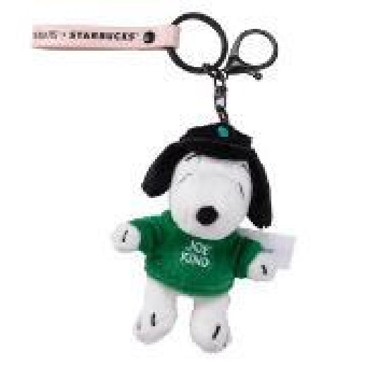 Starbucks and PEANUTS 2025 co-brand JOE KIND SNOOPY keychain