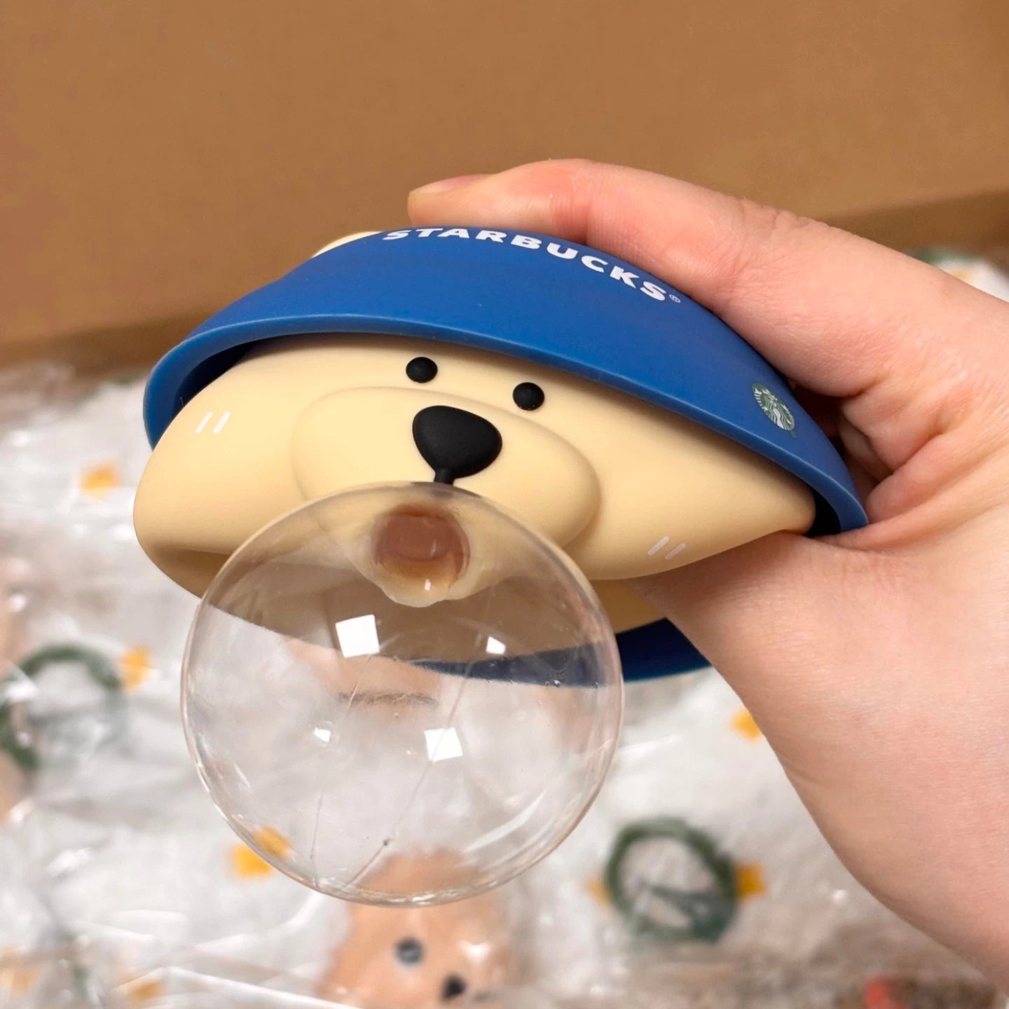 Starbucks China 2026 Stress Relief Ornament Bearista BEAR Pinch Ornament