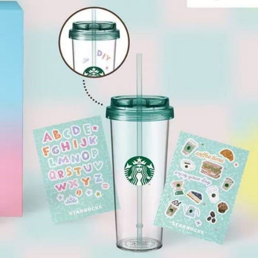 Starbucks Thailand 2026 Transparent Plastic Cup 30oz with Sticker