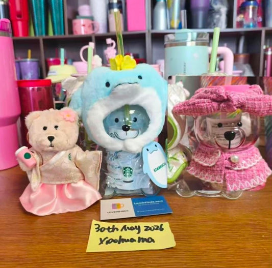 Starbucks 2026 two Bearista glass
