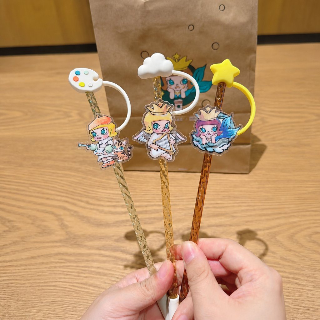Starbucks China 2026 X MOLLY series straw and stopper 3 set