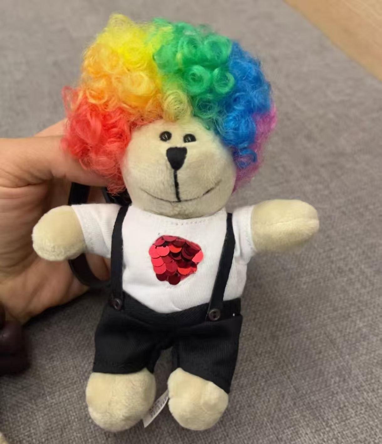 Starbucks colorful hair Bearista keychain
