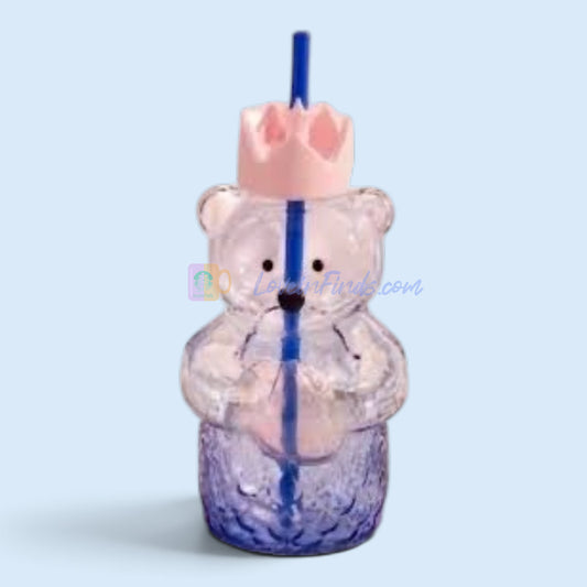 pre-order Starbucks 2026 Pink Crown Bearista bear glass 591ml