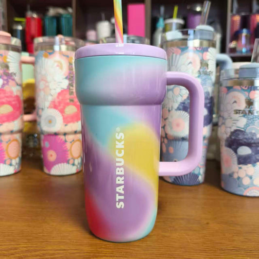 tiny flaw as second picture Starbucks Thailand 2026 Rainbow Stainless Steel Cup 20oz