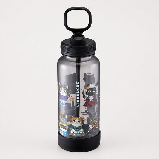 Starbucks Taiwan 2026 Halloween Series 32OZ Cat Melody Cold Water Bottle 946ml