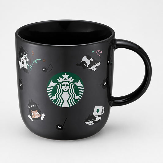 Starbucks Taiwan 2026 Halloween Series Black Cat Band Mug 414ml 14.57oz