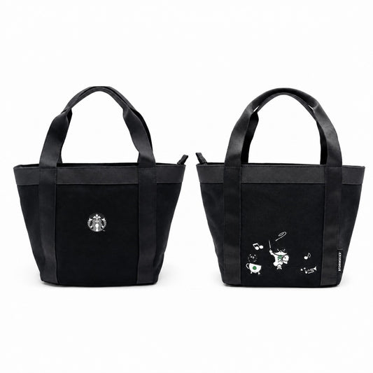 Starbucks Taiwan 2026 Halloween Series Black Cat Band Tote Bag