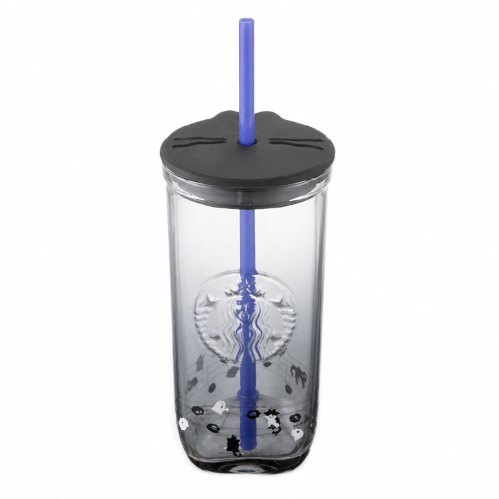 Starbucks Taiwan 2026 Halloween Series Black Cat Fantasia Glass To-Go Cold Cup 473ml 16.65oz