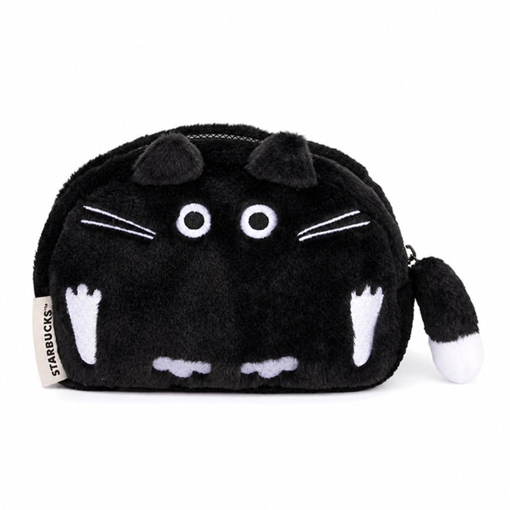 Starbucks Taiwan 2026 Halloween Series Black Cat Plush Multi-functional Bag