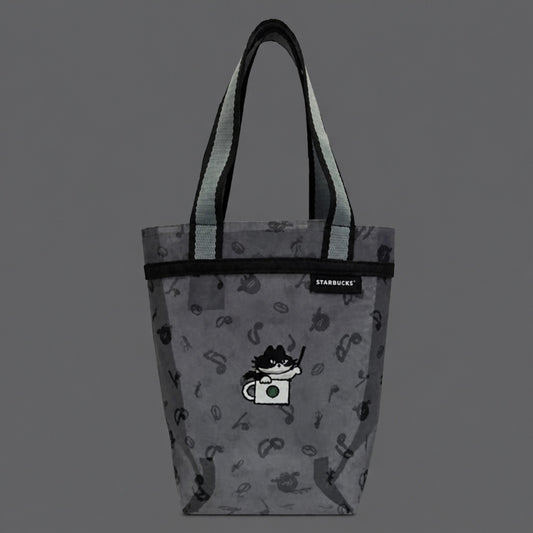 Starbucks Taiwan 2026 Halloween Series Black Cat Spirit Mesh Tumbler Bag