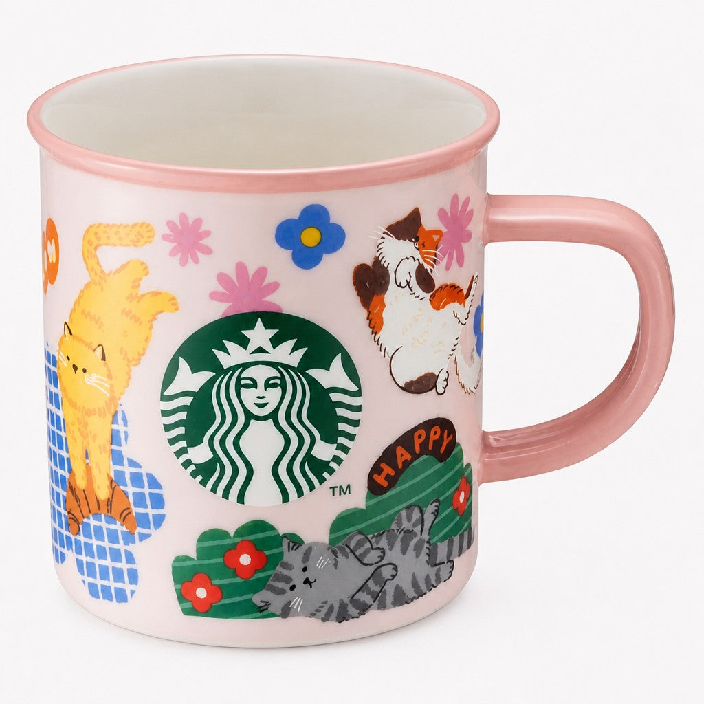 Starbucks Taiwan 2026 Halloween Series Meow Slow Life Mug 414ml 14.57oz