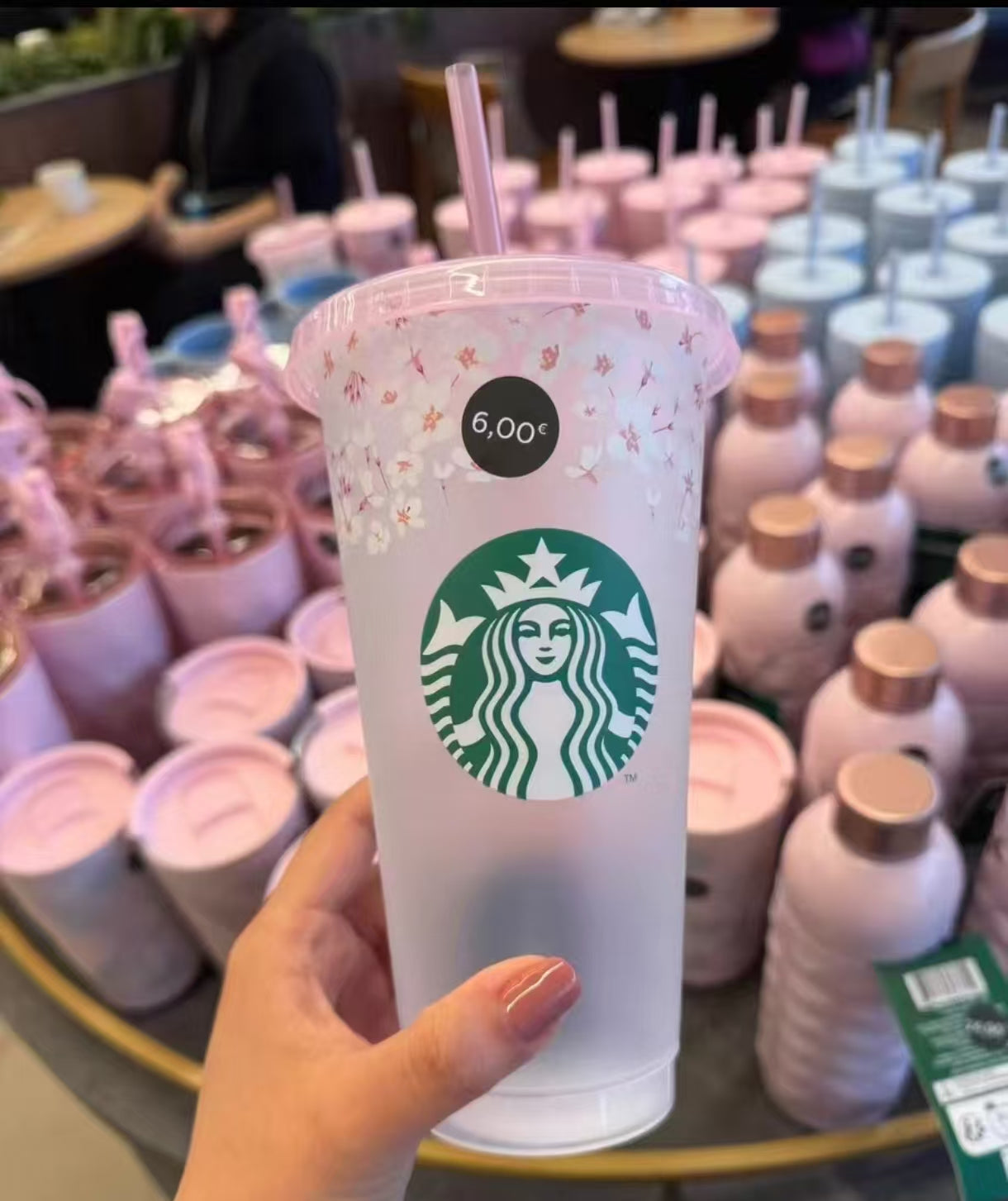 2PCS X Starbucks Europe 2026 Sakura Series reusable cup
