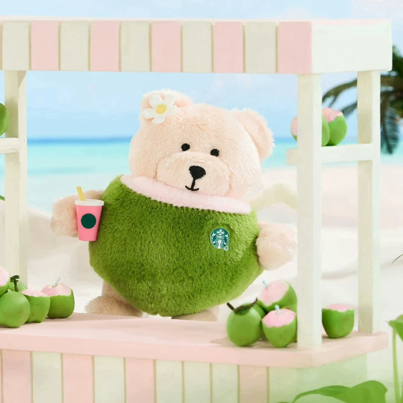 Starbucks China 2025 Coconut Bear Bearista Pendant keychain